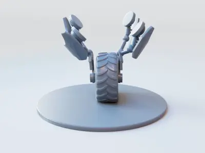 robot on Weel  3D print model