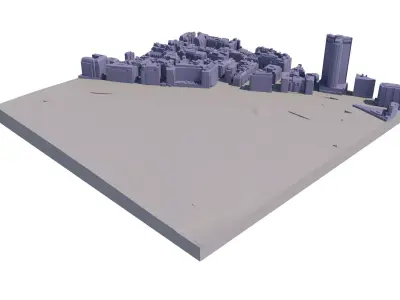 London city tile Level 2 block TQ2880 South West 3D model