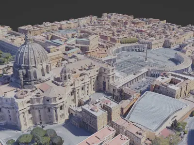 San Pietro Rome Vatican 3D Scan  3D model