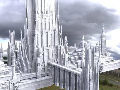 Asgard Bifrost  Splendid tower advanced complex 3D model