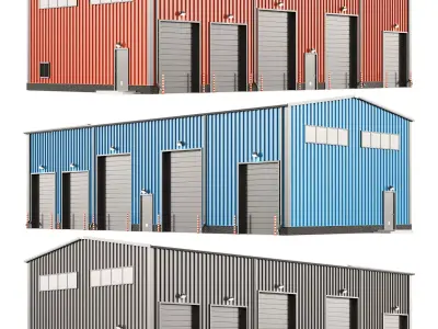 Warehouse hangar 3D model