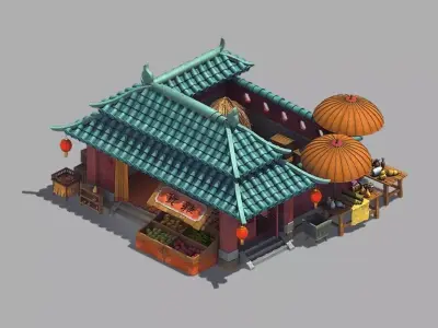 Beijing City - grocery store 96 3D model