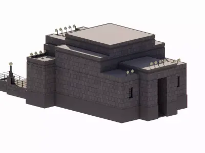 Hunger Games - District 12 Hall of Justice 3D model