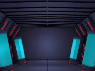 Sci Fi Room 3D model buy