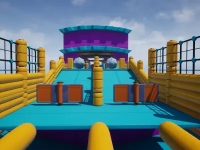 Fun Obstacle Course Vol 1 For Unreal And Unity Low-poly 3D model