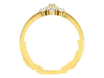 Solitaire Engagement Wedding Ring 3dm STL OBJ FBX Render Details 3D print model buy