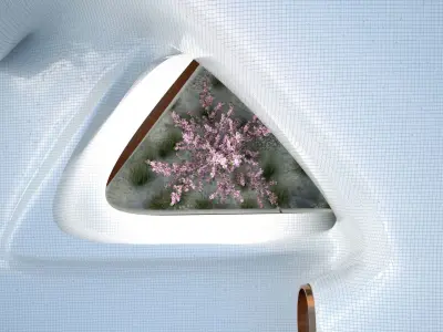 Organic design Minimalist Modern Villa  3D model