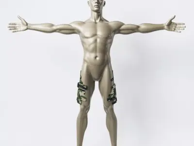 Metallic Mannequin model pack Low-poly 3D model