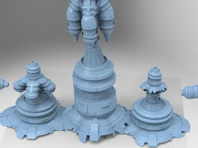 Power relay Shard Kitbash 1 3D model