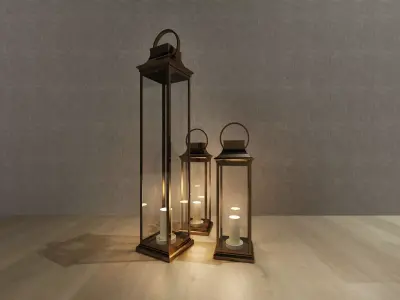 Lighting On floor Low-poly 3D model