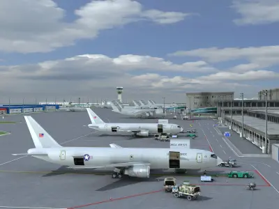  USAF Military Air base Vehicles &amp; Planes 