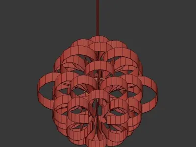 White Clouds Pendant 3D model