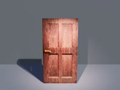 Door Mesh Free low-poly 3D model
