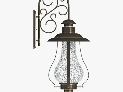 Wall street lamp 3D 3D model