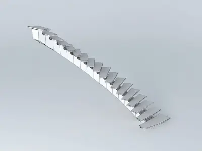 metal stairs 3D model