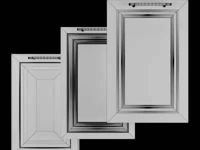 Cabinet Doors Set 02 3D model