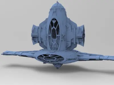 Sci-Fi Ocean Tech ship 4  3D model