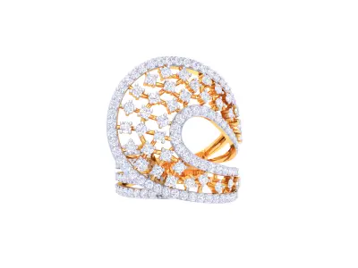 Women Ring  Render 3dm STL OBJ FBX Details 3D print model 147