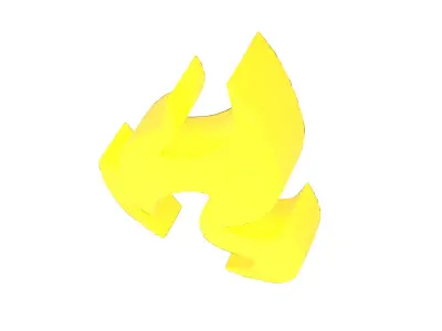 Fire Symbol v3 006 Low-poly 3D model