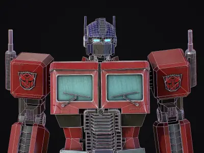 Optimus Prime Low-poly 3D model
