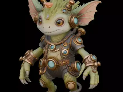 Forest Steampunk Creature 3D model