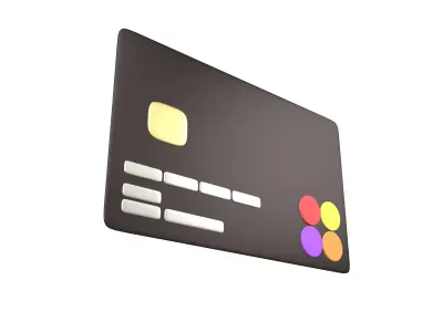 Cartoon Credit Card v2 008 Low-poly 3D model