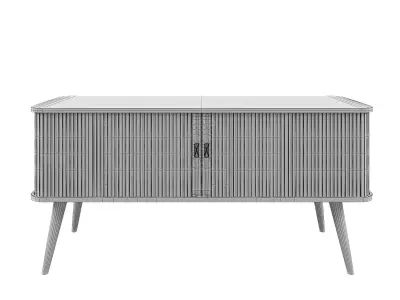 SIDEBOARD BARBIER WALNUT 3D model