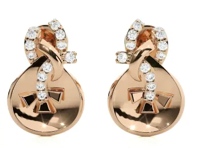 Light wt Pendant Earrings Set 3dm stl obj mtl gltf glb renders  3D print model