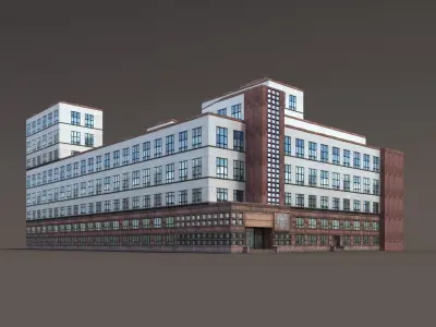 Office Building 170 Low-poly 3D model