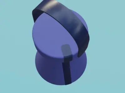 TABLE LAM Free low-poly 3D model