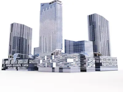 Brickell centre  Miami 3D model