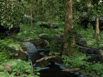 Stream Scene 3D model