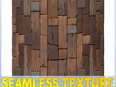 Stylized Wood Floor Seamless Texture Texture 9