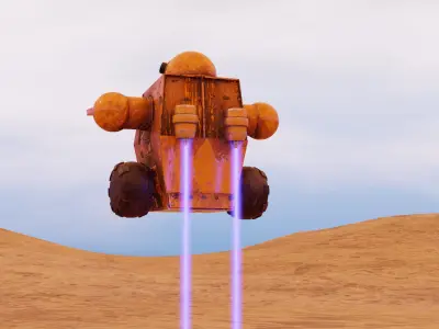 AI-AT Unit Low-poly 3D model