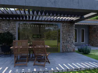 vacation house Low-poly 3D model