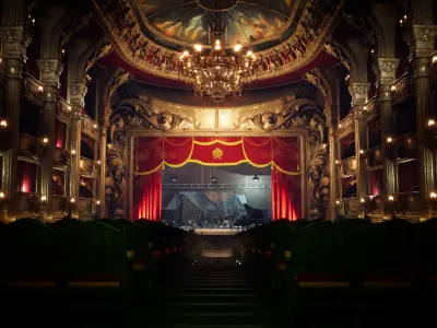 Opera House Environment Kit - UE5 Low-poly 3D model