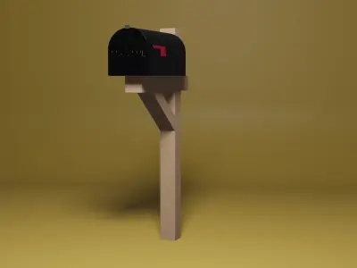 Mailbox Free low-poly 3D model