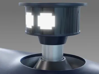 Cartoon Sci-fi Robot 3D model