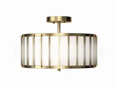 Aaru Fabric Semi Flush Mount MK4 3D model