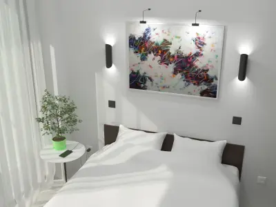 Studio Living Room Apartment Interior Design 3D model