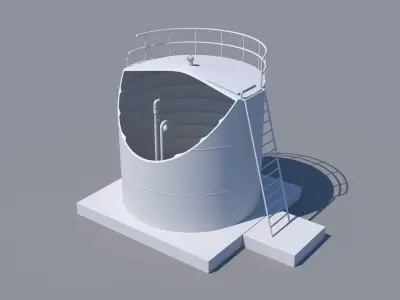Water tank 3D model