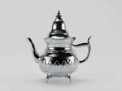 Moroccan teapot berrad 3D model