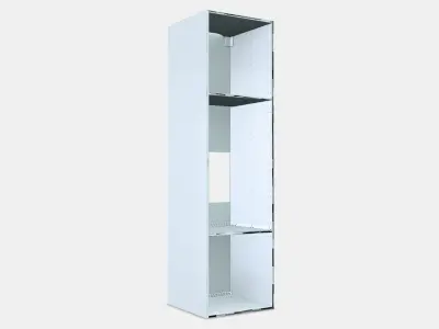 METOD High cabinet frame for fridge-oven 2 Low-poly 3D model