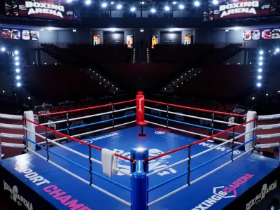 BOXING ARENA STADIUM Game Ready Complete Asset Pack 