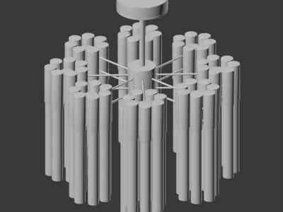 Pendant lamp Kamable Chandelier 3D model