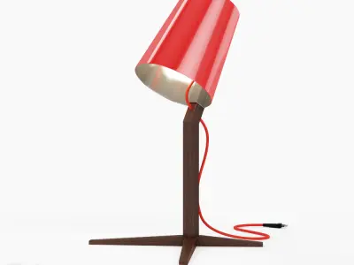 Fujiya floor and desk lamp by DareStudio 3D model