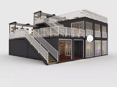 Container Cafe 9 3D model
