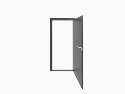 Interior Door 04 3D model