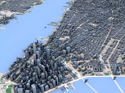 New York - Manhattan 3D model