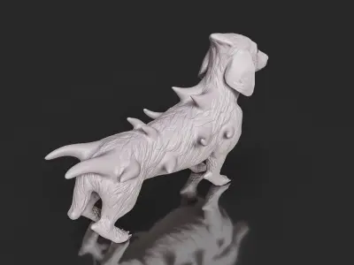 Cute Sci-Fi Alien Dog 3D print model